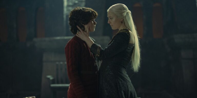Rhaenyra y Lucerys en 'La casa del dragón' 1x10