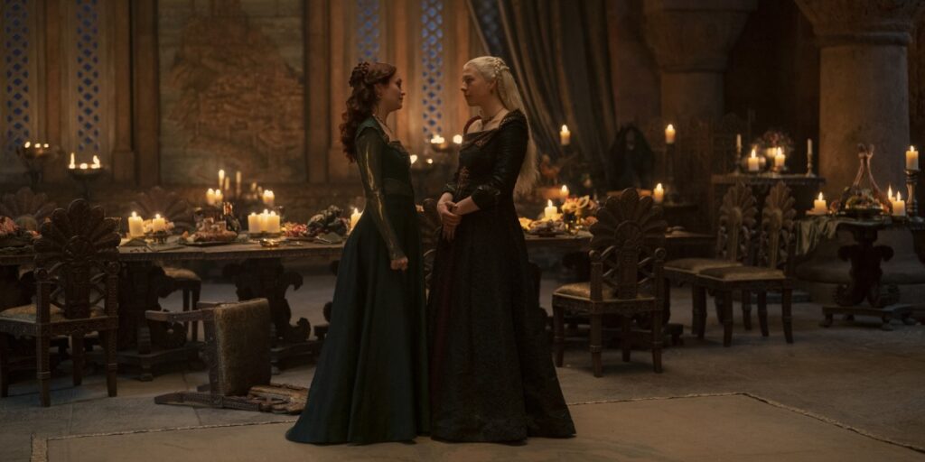 Alicent y Rhaenyra La casa del dragón