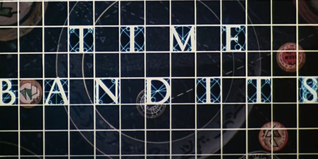 Fotograma con el título de 'Time bandits' o 'Los héroes del tiempo'