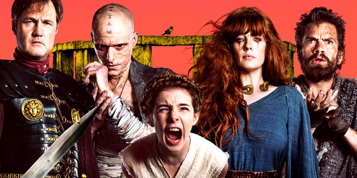 Series sobre Roma antigua, como 'Britannia' cuyos personajes están en esta imagen