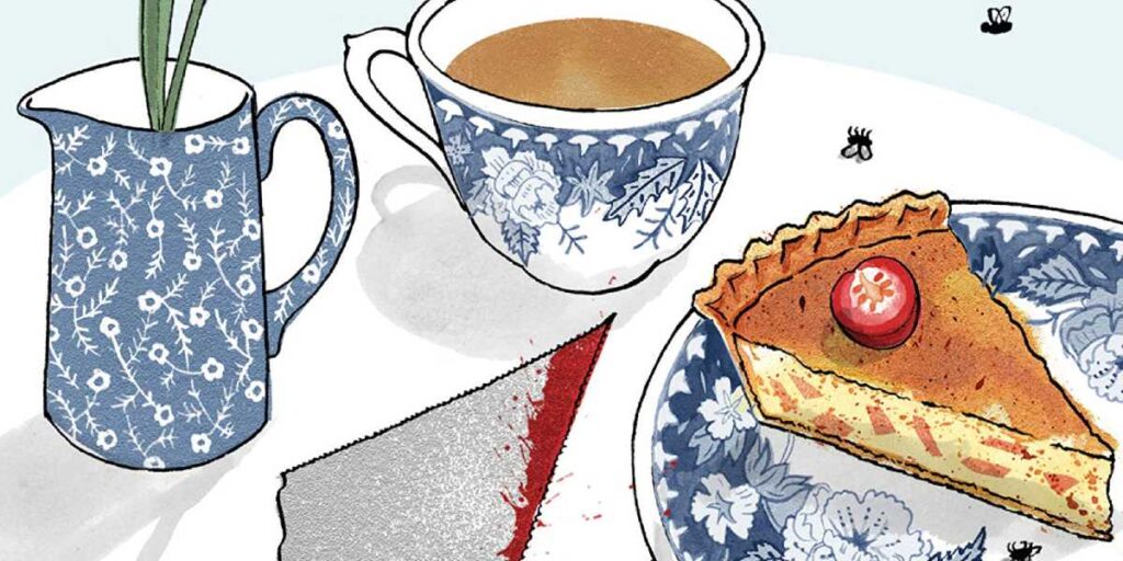 Detalle de la portada de 'Agatha Raisin y la quiche letal'