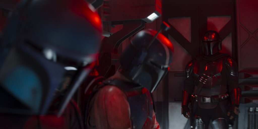 Mando y mandalorianos en 'The Mandalorian' 3x07