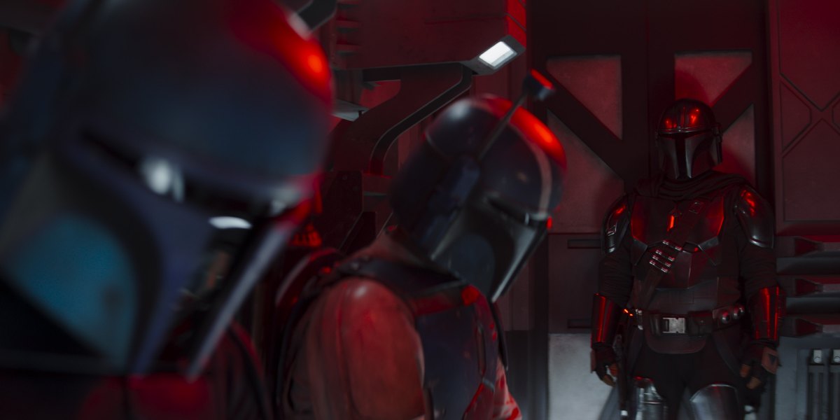 Mando y mandalorianos en 'The Mandalorian' 3x07