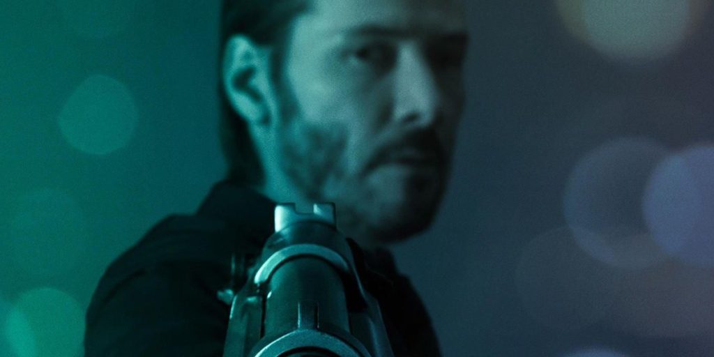 Segmento del póster de 'John Wick'