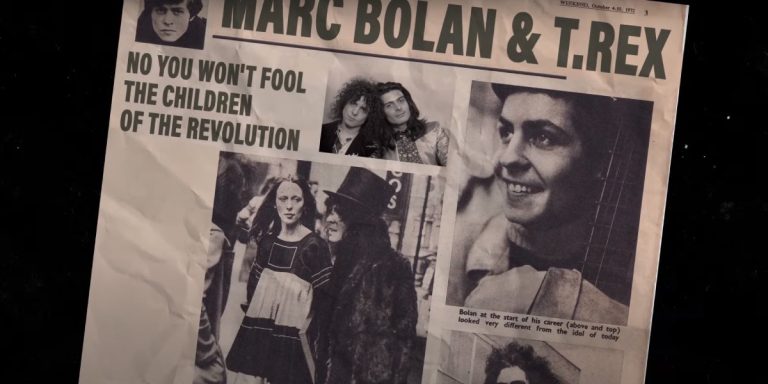 Fotograma del lyric video de 'Children of the revolution' de T.Rex