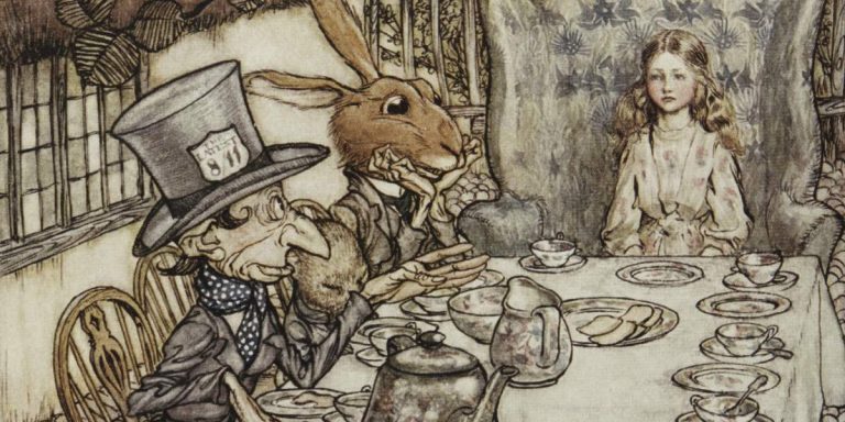 Ilustración de Arthur Rackham en su versión de 1907 de 'Alicia en el país de las maravillas'
