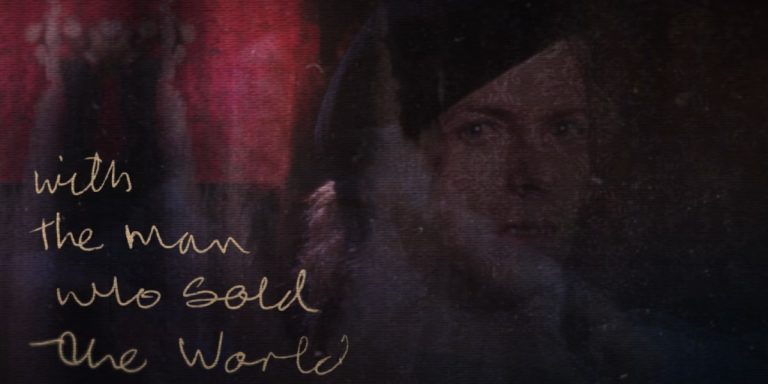 Fotograma del Lyric video de 'The man who sold the world'