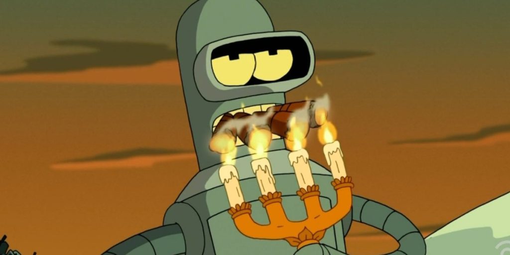 Fotograma de 'Futurama' con Bender
