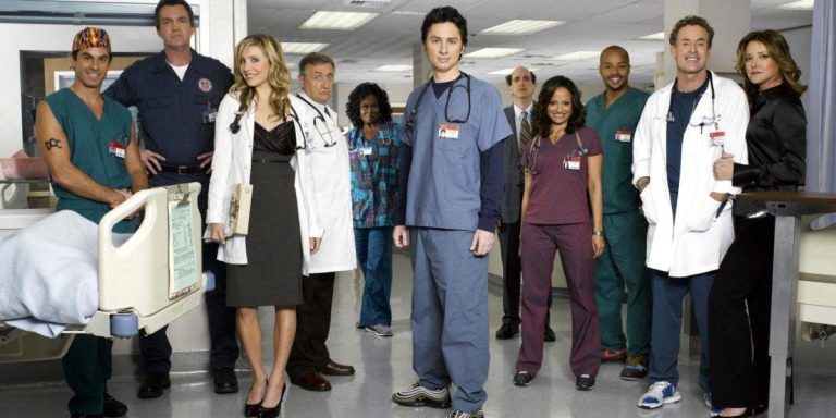 Segmento de cártel promocional de 'Scrubs'