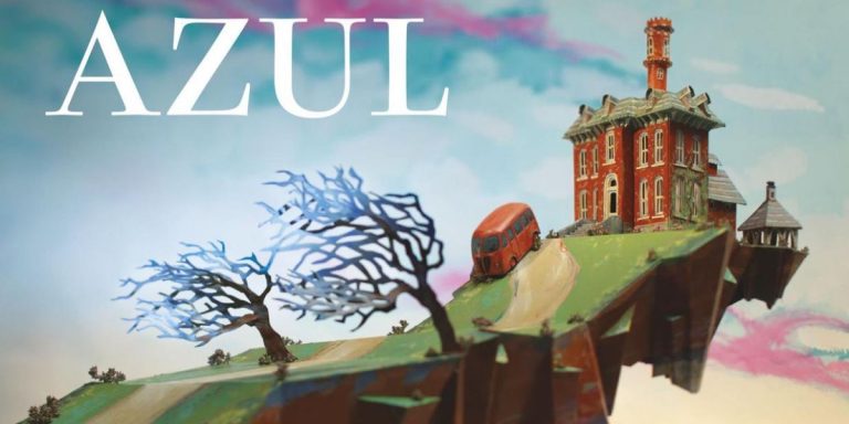 Segmento de la portada de 'La casa del mar más azul'