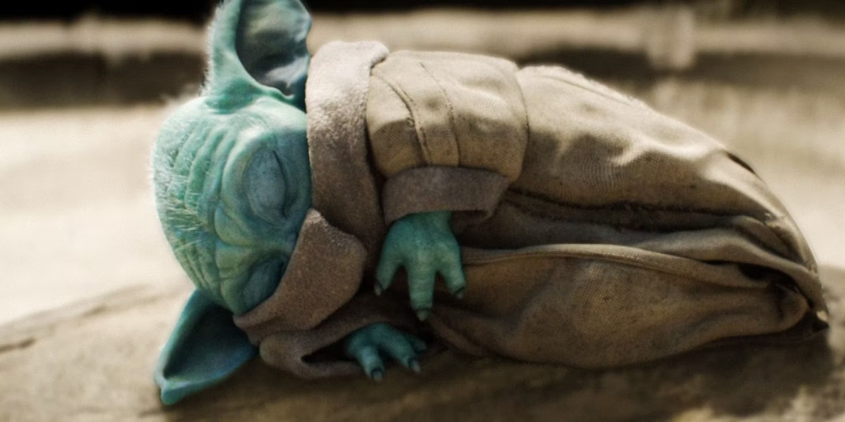Baby Yoda cansado