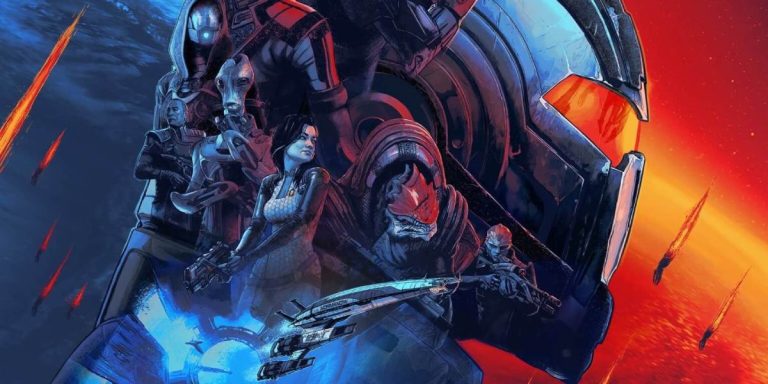 Segmento de un póster de 'Mass effect', videojuego con paralelismos con 'Invasión' y 'Para toda la humanidad'