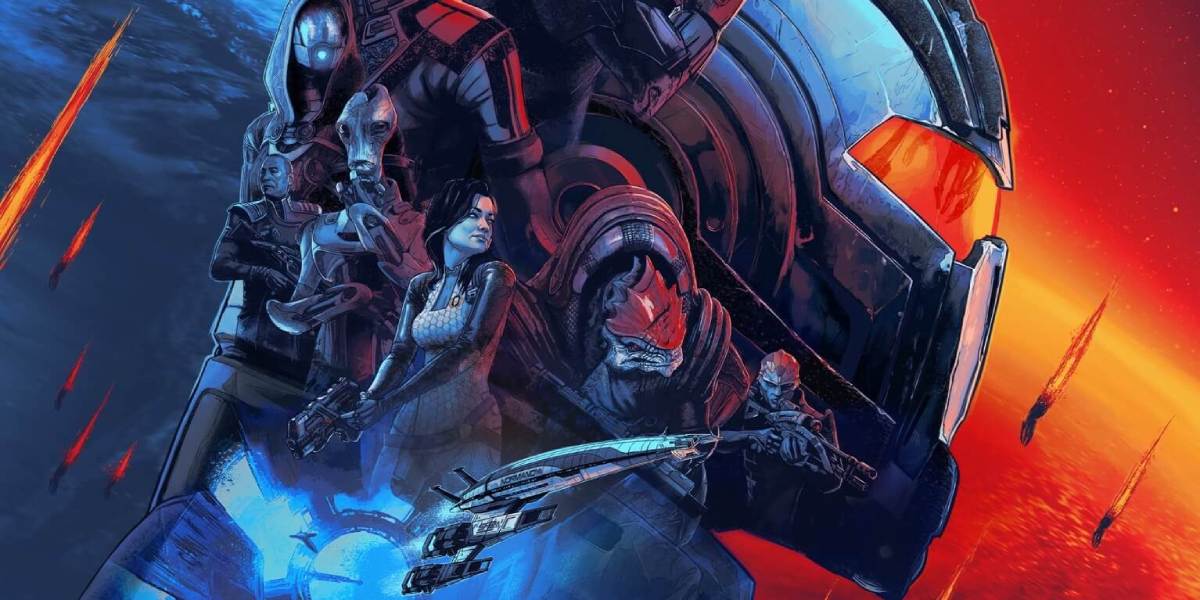 Segmento de un póster de 'Mass effect', videojuego con paralelismos con 'Invasión' y 'Para toda la humanidad'