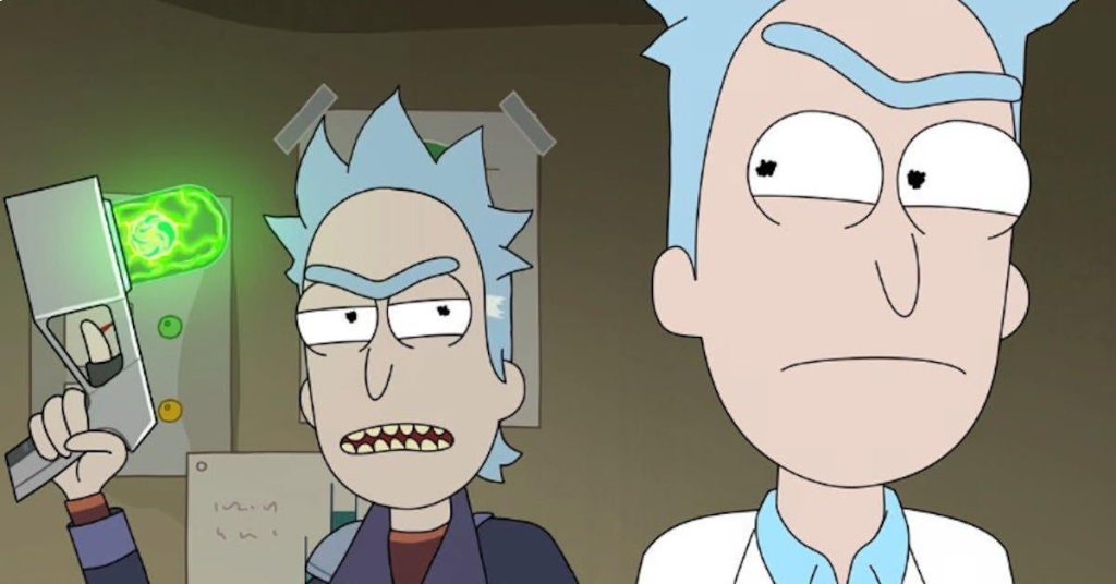 Rick Prime y Rick C-137 en 'Rick y Morty'