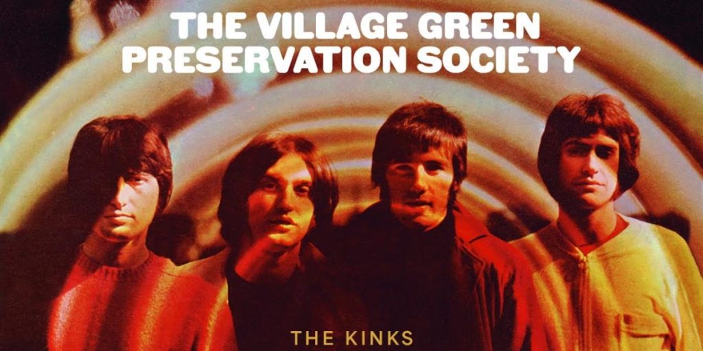 Segmento de portada de 'The kinks are the village green preservation society'