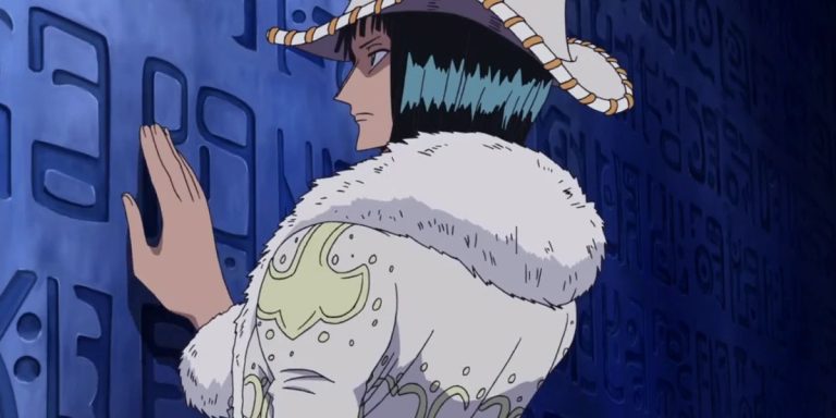 Nico Robin descifrando un poneglifo