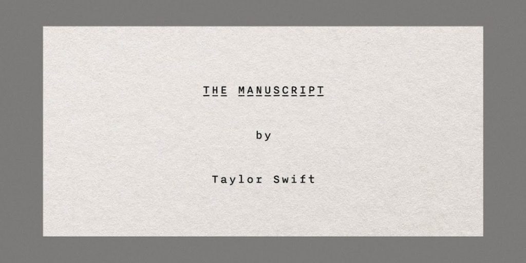 Letra de 'The manuscript'
