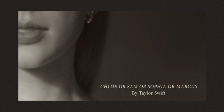 Letra de 'Chloe or Sam or Sophia or Marcus'