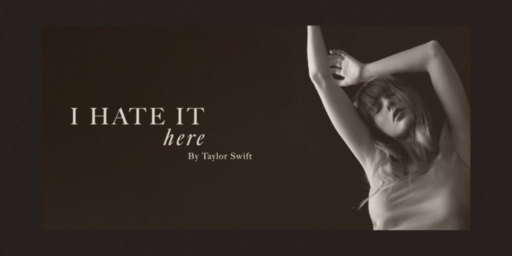 Letra de 'I hate it here'