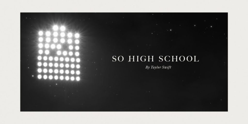 Letra de 'So high school'