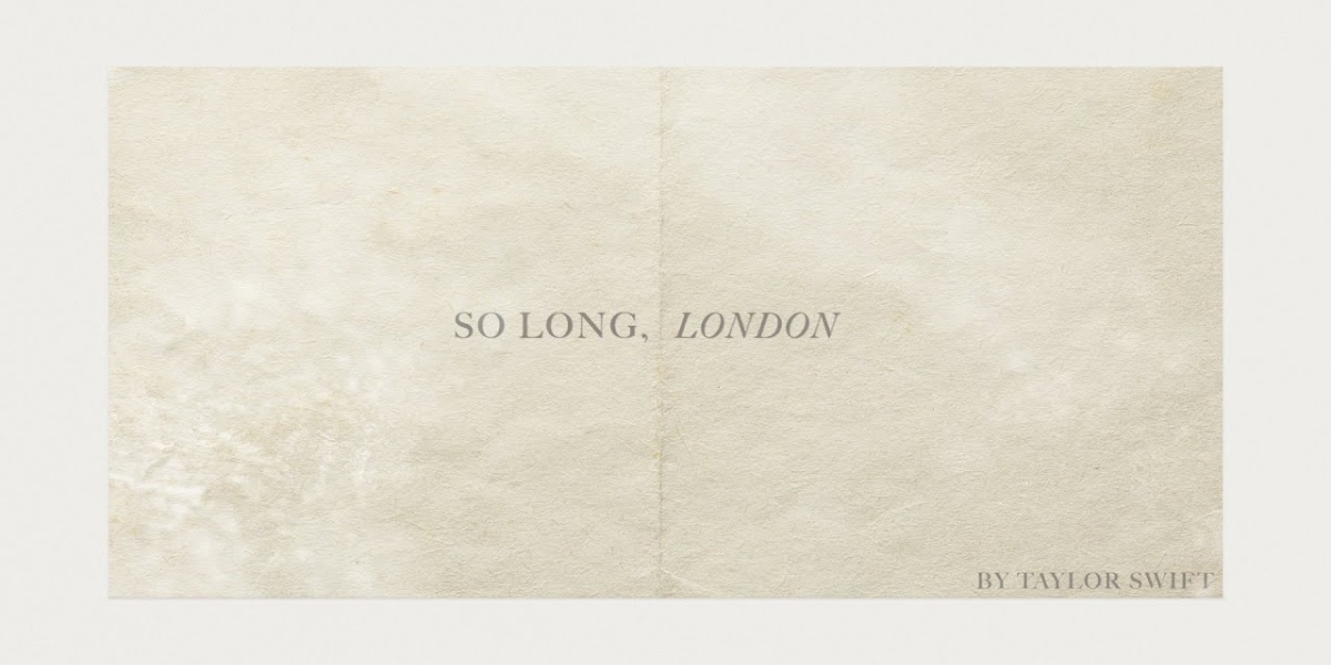 Significado de 'So Long, London', de Taylor Swift